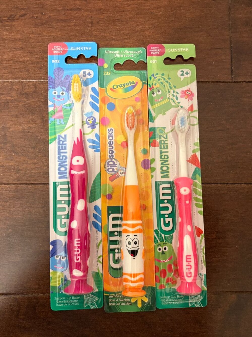 GUM Juniors Kids Toothbrush - Three Items - Brand New Condition